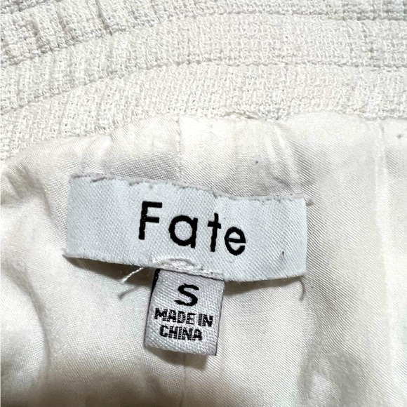 Fate Women’s Off White Wide Leg Flowy Palazzo Pants - S - Picture 3 of 3